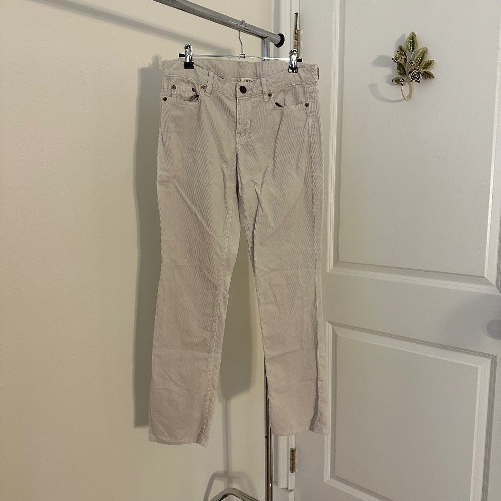 J. Crew Corduroy Off-White Jeans - Picture 2 of 6